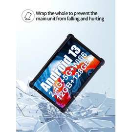 for Xgody N02pro Android 14，10.1 Inch Octa-Core 2-in-1 2024 Newest Tablet Model Case,Soft Silicone Adjustable Stand Cover Lightweight Kids Friendly,Black.