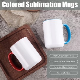 TANGLONG Sublimation Mugs 15 oz Sublimation Mugs Blank Sublimation Cups Subli...