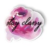 Squiddy Stay Classy - Vinyl Sticker for Car, Laptop, Notebook