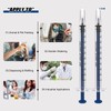 60PCS 1ML Plastic Syringe with Cap Sterile Disposable Syringe Tools