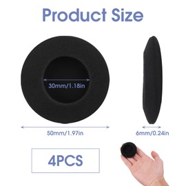 4pcs Ersatz Ohrpolster Für H330 H340 H390 H600 H609 H760 Kopfhorer Ohrpolster Schaumstoff Ohrpolster Für Langzeitnutzung Und Verbesserten