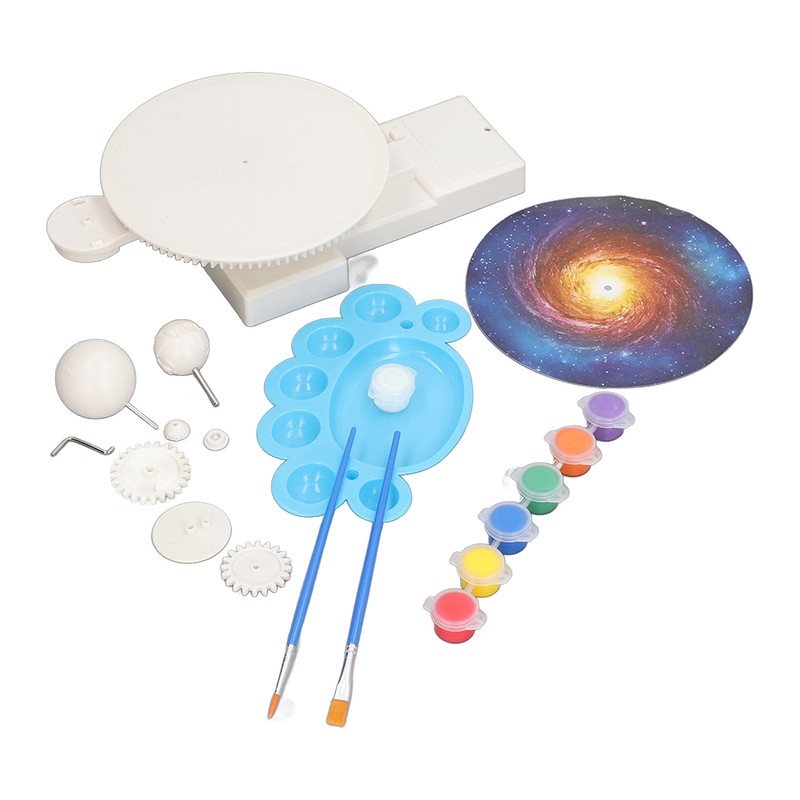 2 in 1 DIY Solar System Three Planets Stereoscopic Assembling