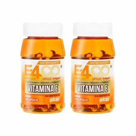GELCAPS - Vitamina E 400 mg Antioxidante con 200 Cápsulas, 1 Pieza - Top Quality