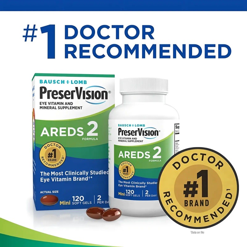 Preservision Areds 2 de 120 Capsulas Blandas Sabor Neutro vitaminas
