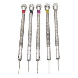 Gadgetime USA Mini Precision Screwdriver Set for Jewelry, Watches, Eyeglasses, Electronics, Professional & DIY Repairs - with 5 Different Sizes (0.8, 1.0, 1.2, 1.4 & 1.6 mm)