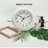 Topkey Silent Wall Clock Kitchen 9 Inch Retro Non-ticking Decorative