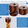 LOVE MOMENT Electric Mason Jar Vacuum Sealer Kit for Wide