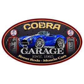 Shelby Cobra SC427 Garage Sign Wall Art Graphic Decal Sticker (3 Ft) (2 Ft)