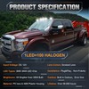 HOCOLO 5x Smoke Lens Rooftop Cab Clearance Light, Roof Top