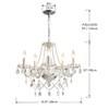Saint Mossi 5 Light Modern Contemporary Elegant K9 Crystal Glass