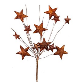 Evron International 18" Rusty Stars Seasonal Decor B023 Pick in Brown Color