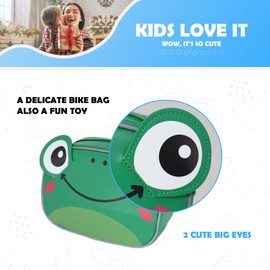 TOURSLOV Children's Bicycle Handlebar Bag, Reflective Bicycle Bag, Handlebar Basket, Bicycle Basket for Balance Bike, Scooter, Tricycle, Accessories, Children's Bicycle for Boys and Girls, with