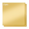 Gold Mirror Acrylic Sheets, 2 Pack 12" x 12" Square