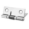 sourcing map Self Closing Spring Hinge 1.5" Stainless Steel Brushed