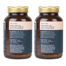 DOSE & CO. Collagen Peptide Beauty Supplement Tablets - 2 Pack (180 Tablets), for Hair, Skins & Nails