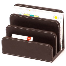 Via Monte Letter Holder in Dark Brown
