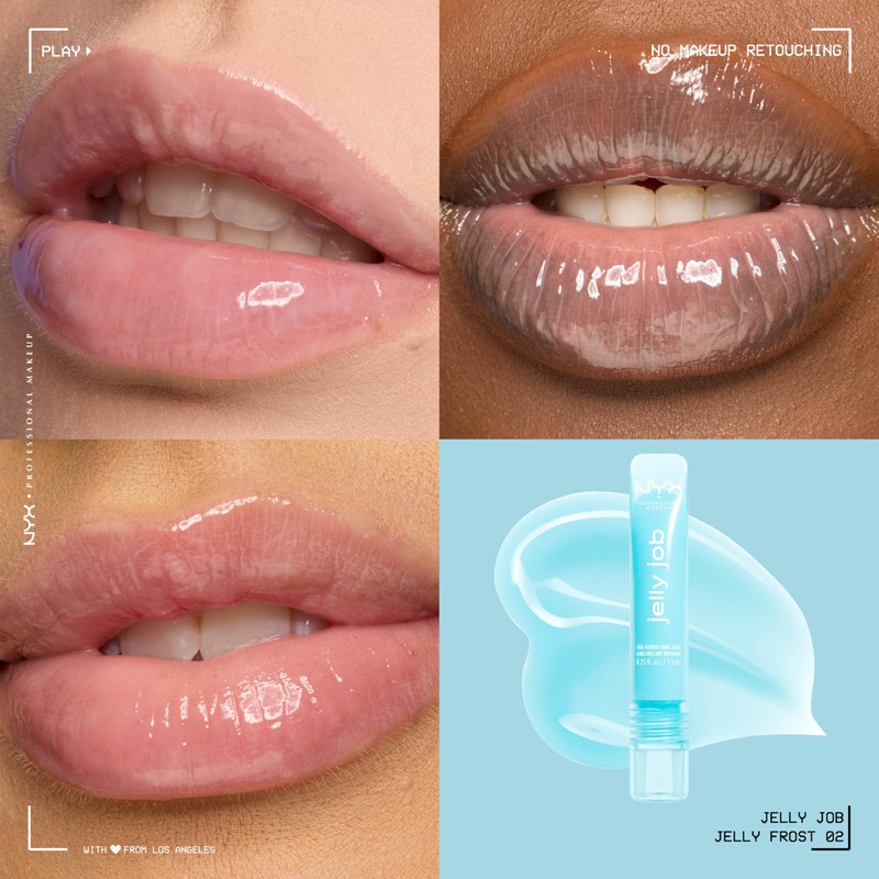 NYX PROFESSIONAL MAKEUP Jelly Job Lip Gloss, Lip Tint Gloss