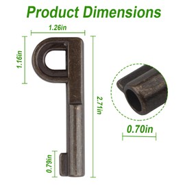 VIDABTE Pedestal Key for Jonard Tools TTK-225, P Key for Self Lock Pedestal Lock (1 pcs)