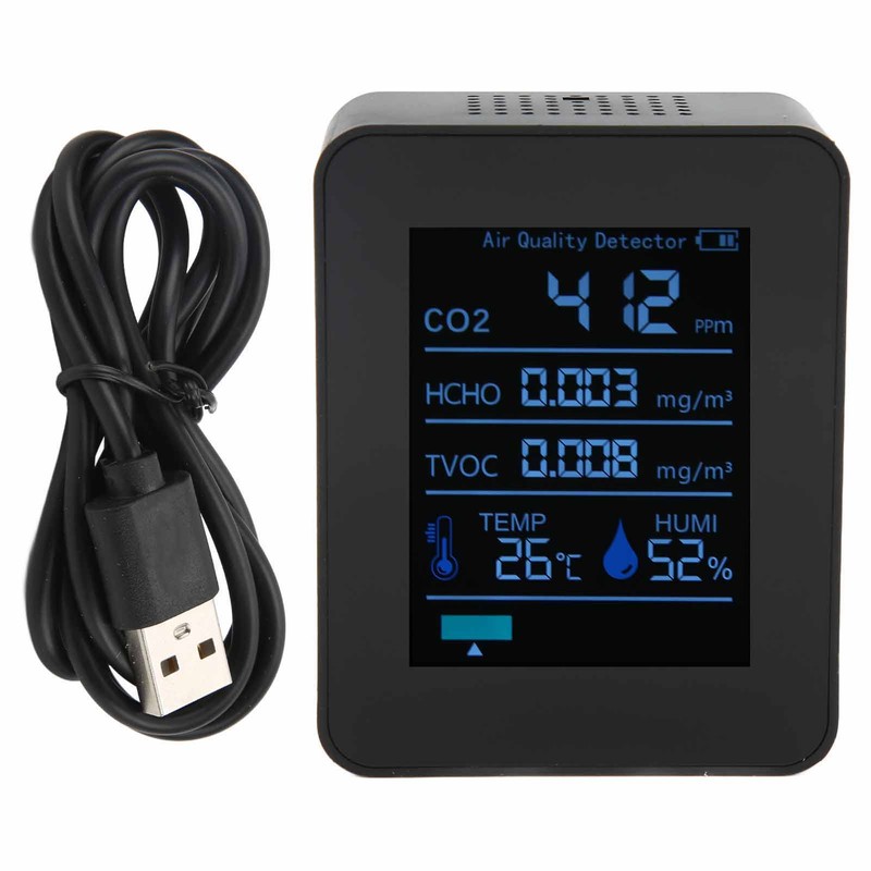 ZNAZ2CO3TB Bluetooth Air Quality Detector 5 in 1 Multifunctional CO2