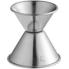 OCS Parts Stain Steel Classic Jigger | 0.75 Ounce - 1.25 Ounce | Double Sided Jiggers for Drink Mixing | Dishwasher Safe
