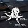 7 in 1 Multitool Tortoise Back Plier, Stainless Steel Foldable
