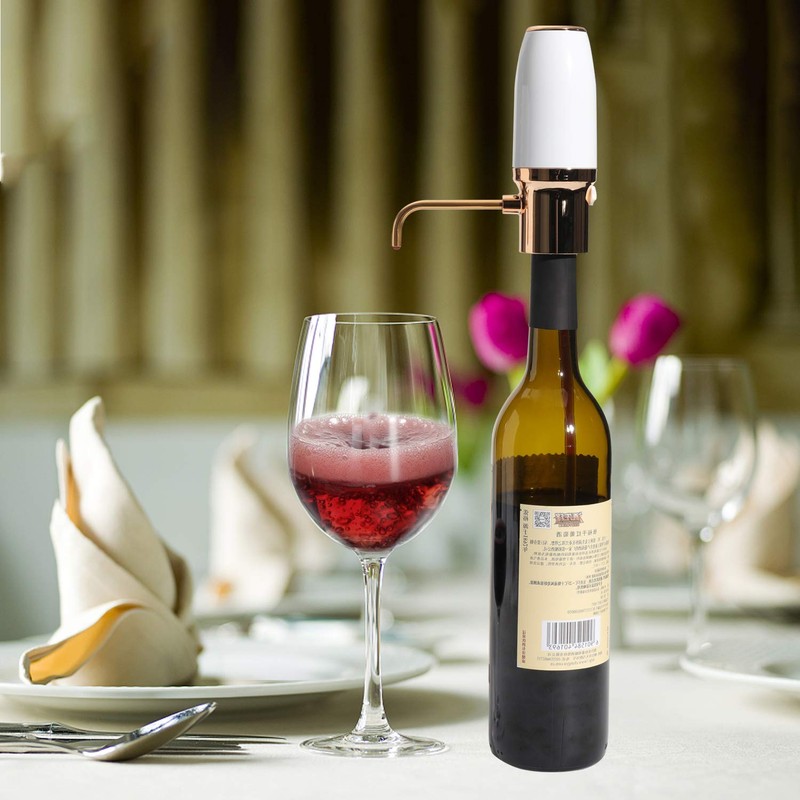 WIWONEY Aeratore e versatore elettrico di vino, decanter per vino