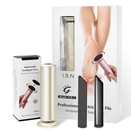 Electric Foot Callus Remover with Hand Callus Remover, Adjustable Speed, Professional Electric Foot File Sander Pedicure Tools for Feet Heel Dead Cracked Skin Women Men Use (01-Gold)