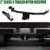 Class 3 III Black 2" Receiver Tube Rear Bumper Trailer