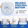 PLASTIC PRINCE 40-45 Gallon Trash Bags, Clear Trash Bags 40"W