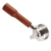 58mm Portafilter Single Head Extraction Solid Wood Handle Stainless Steel