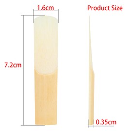 Smaoqingji Eb Saxophone Reeds Clarinet Reeds Mouthpiece Pad - 1 Box with 10 Saxophone Reeds of a Thickness of 0.35 Alto Saxophone Reeds, Each Individually Packed in a Plastic Case
