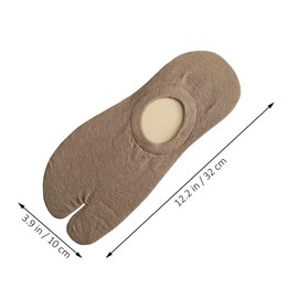 Holibanna - 4 pares de calcetines tabi calcetines invisibles para hombre, calcetines de corte bajo, kimono de 2 dedos, calcetines no mostrados, calcetines antideslizantes, calcetines de dos dedos,