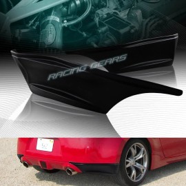 Racing Gear 2-PCS SS STYLE BLACK REAR BUMPER AERO SIDE APRONS LIP FOR 09-19 NISSAN 370Z