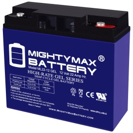 Mighty Max 12V 22Ah GEL Battery for Baoshi 6-DZM-20 6DZM20 Scooter Bike