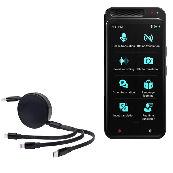 BoxWave Cable Compatible with CAITS Language Translator Device (4.1 in)