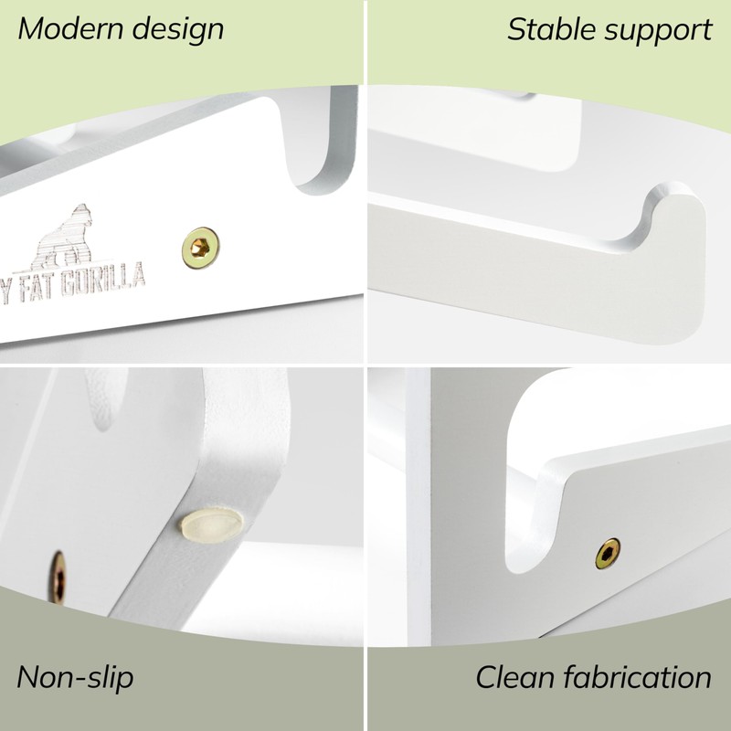MY FAT GORILLA Bamboo Laptop Stand, Ergonomic Universal Holder for