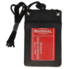 Leather ID Holder from Marshal- 561r,Black,Regular