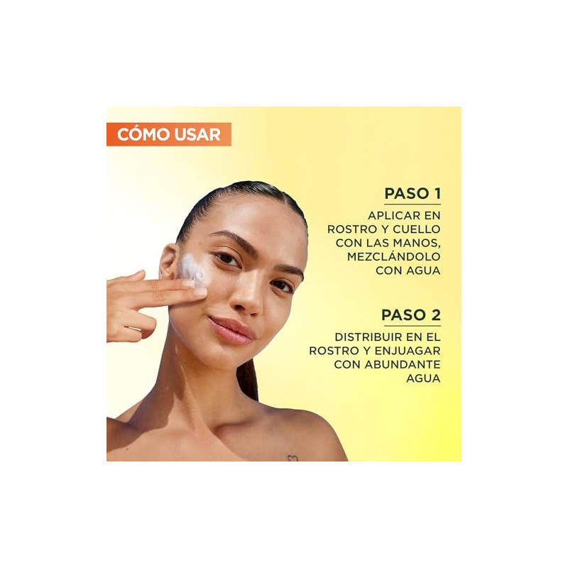 Garnier Gel Limpiador Facial Tono Uniforme con Vitamina C Express