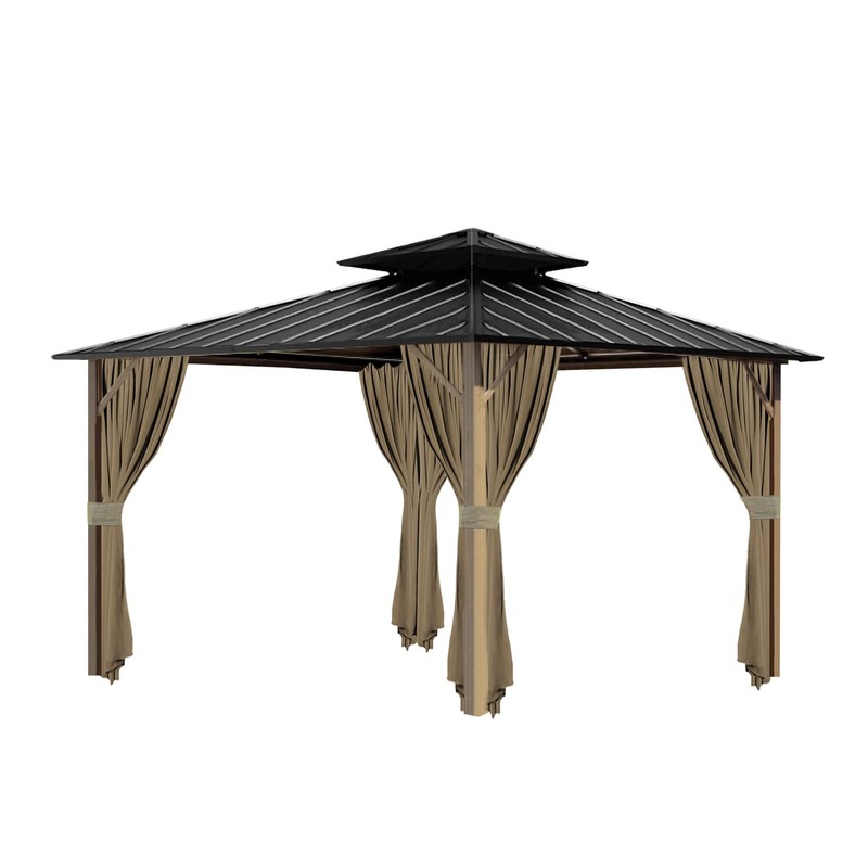 Tngan Gazebo Universal Replacement Privacy Curtain, 10'X12' Waterproof Outdoor Sidewall