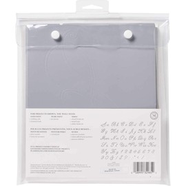 Plaid:Craft Paper Stencil Script Alphabet, Wood,Wooden,Metal, Multi-Colour