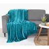 Utopia Bedding 300GSM Fleece Twin Size Bed Blanket [Turquoise, 60x50