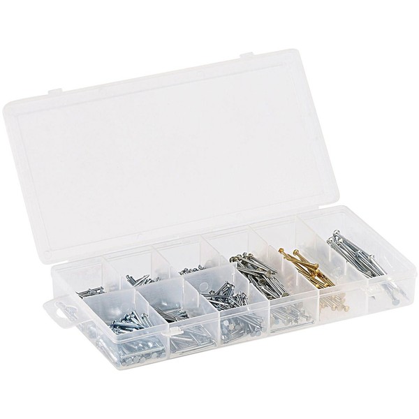 AGT Assortment Box: Assortment Box Steel Nails, 550-Piece Set (Sorting
