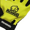 Rhino Unisex-Youth Pro Full Finger Rugby Glove, Black, MB/LB,White