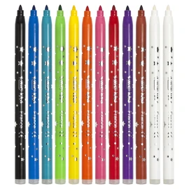 BIC, Plumones Mágicos de Colores, Plumón Lavable, BIC Kids, Surtido de colores, 12 piezas
