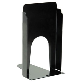 The Library Store Bear Hug Heavy Duty Steel Bookends with Plain Base Pair 9 inches H (Black)