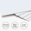 Somime 25 Pack Backing Boards Only - 8x8 Uncut White