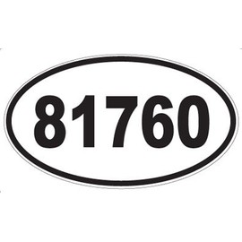 US Decal, Inc. Number 81760 Oval Sticker