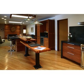 60 inch Long Teak Wood Tongue & Groove - one face All Heartwood, 5 Square feet (4 Pieces)