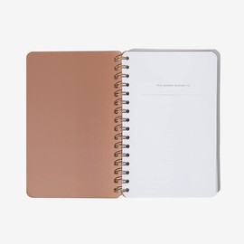 BE ROOTED Hardcover Spiral Bound Journal, Hustle Harder, 240 Lined Pages for Writing and Self Care