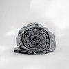 Purity Home 100% Cotton King Size Fitted Sheets Grey, Percale